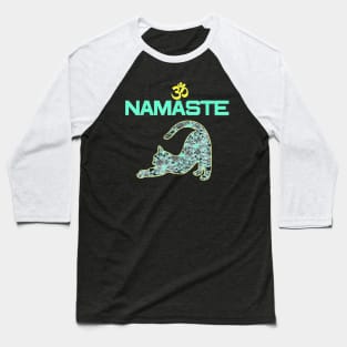 Cat Yoga Namaste OM Ying Yang Balance  Yoga New Mat Baseball T-Shirt